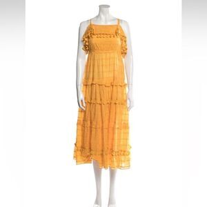 Nicholas Square Neckline Tiered Tent Dress 6/med